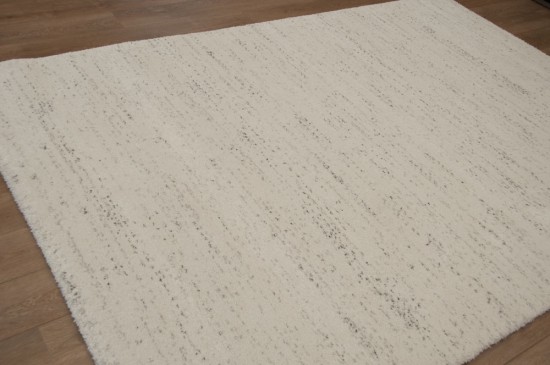 tapis blanc polypropylene synthetique tisse machinale solide 1