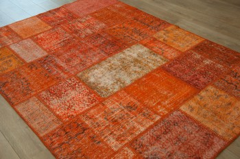 Patchwork Deep Orange 170x240 443167