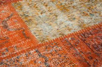 Patchwork Deep Orange 170x240 443167