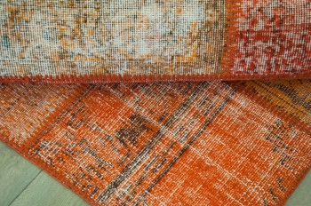 Patchwork Deep Orange 170x240 443167