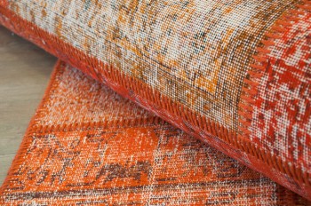 Patchwork Deep Orange 170x240 443167